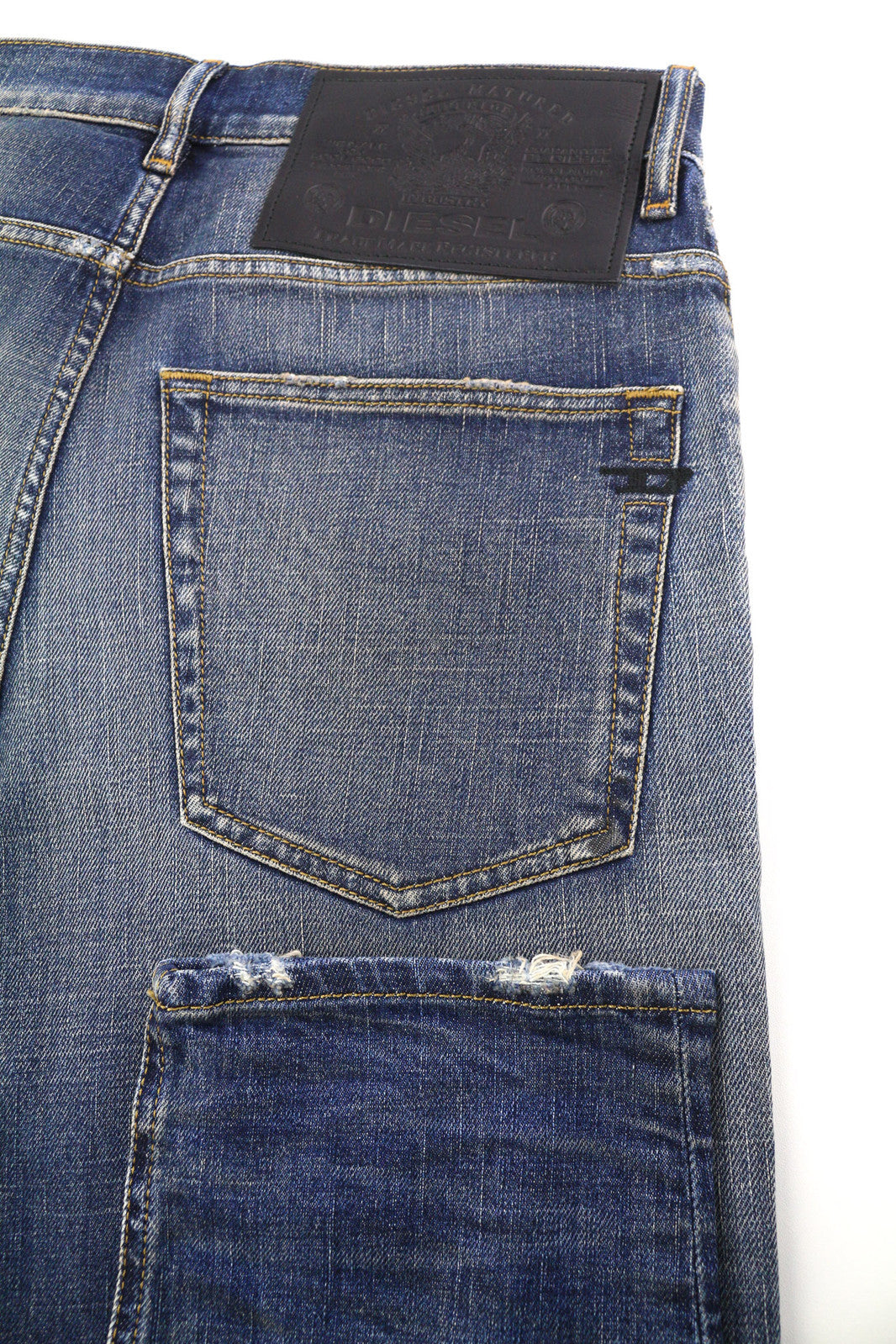 DIESEL D-Fining Z9A05 Men Jeans W31/L34 Tapered Fit Stretch Washed Blue RRP€225