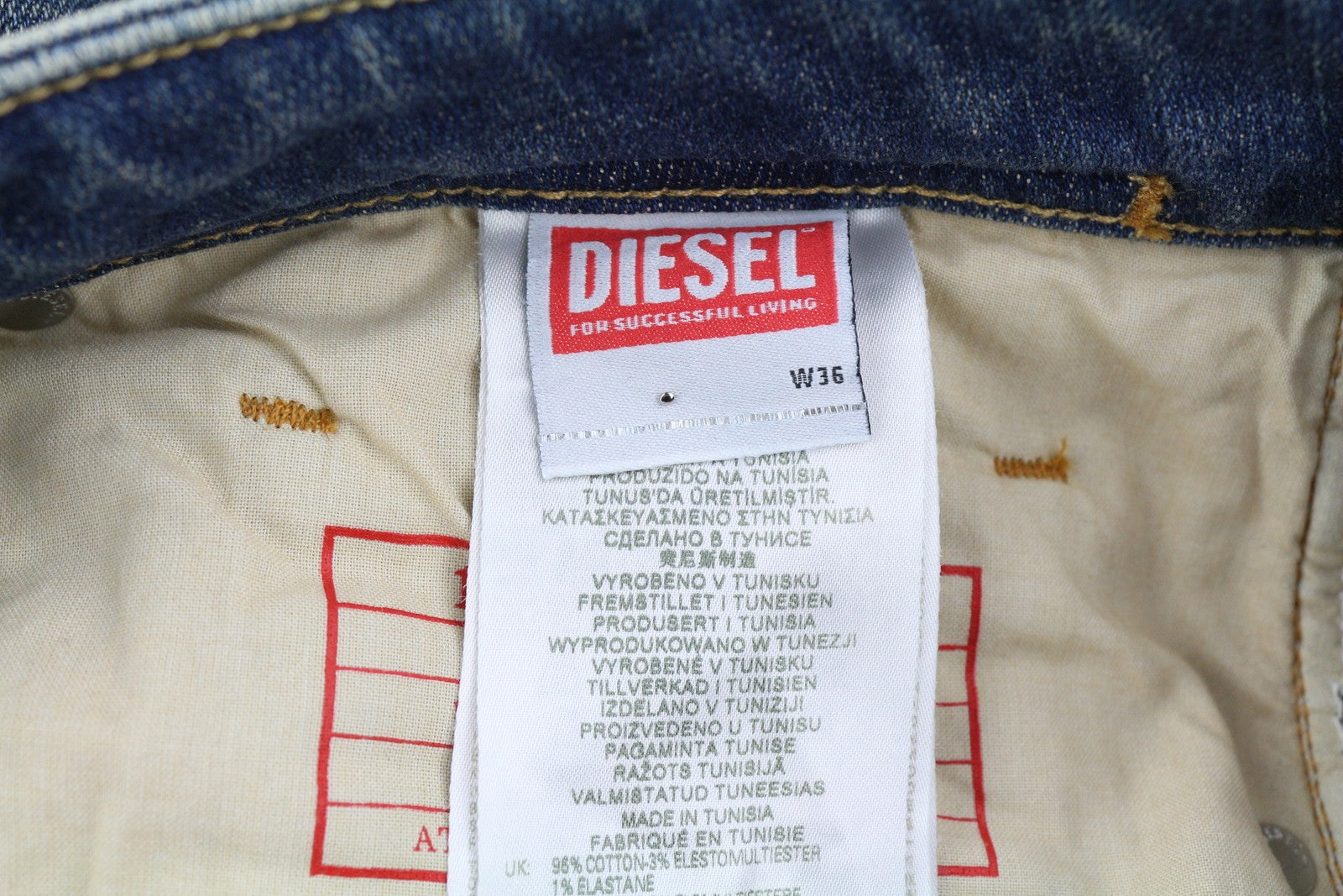 DIESEL 1979 Sleenker 09H69 Men Jeans W36/L32 Skinny  Low Waist Zip Blue RRP€225