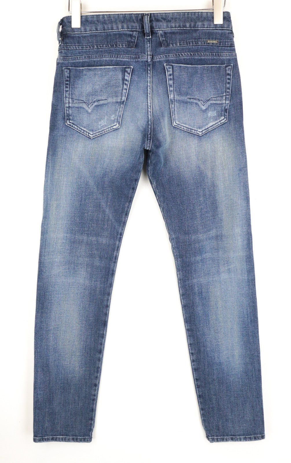 DIESEL D-Bazer 0870H Men's Jeans W28/L32 Blue Washed Taper Fit Cotton Stretch