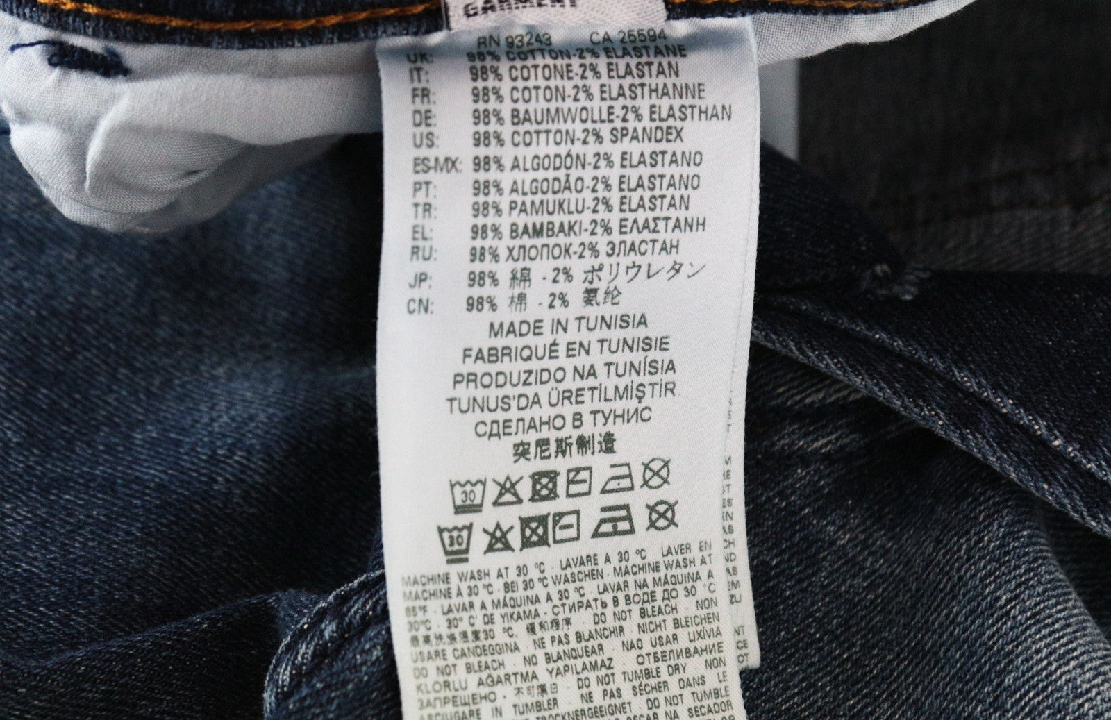 DIESEL D-Bazer 0870H Men's Jeans W28/L32 Blue Washed Taper Fit Cotton Stretch