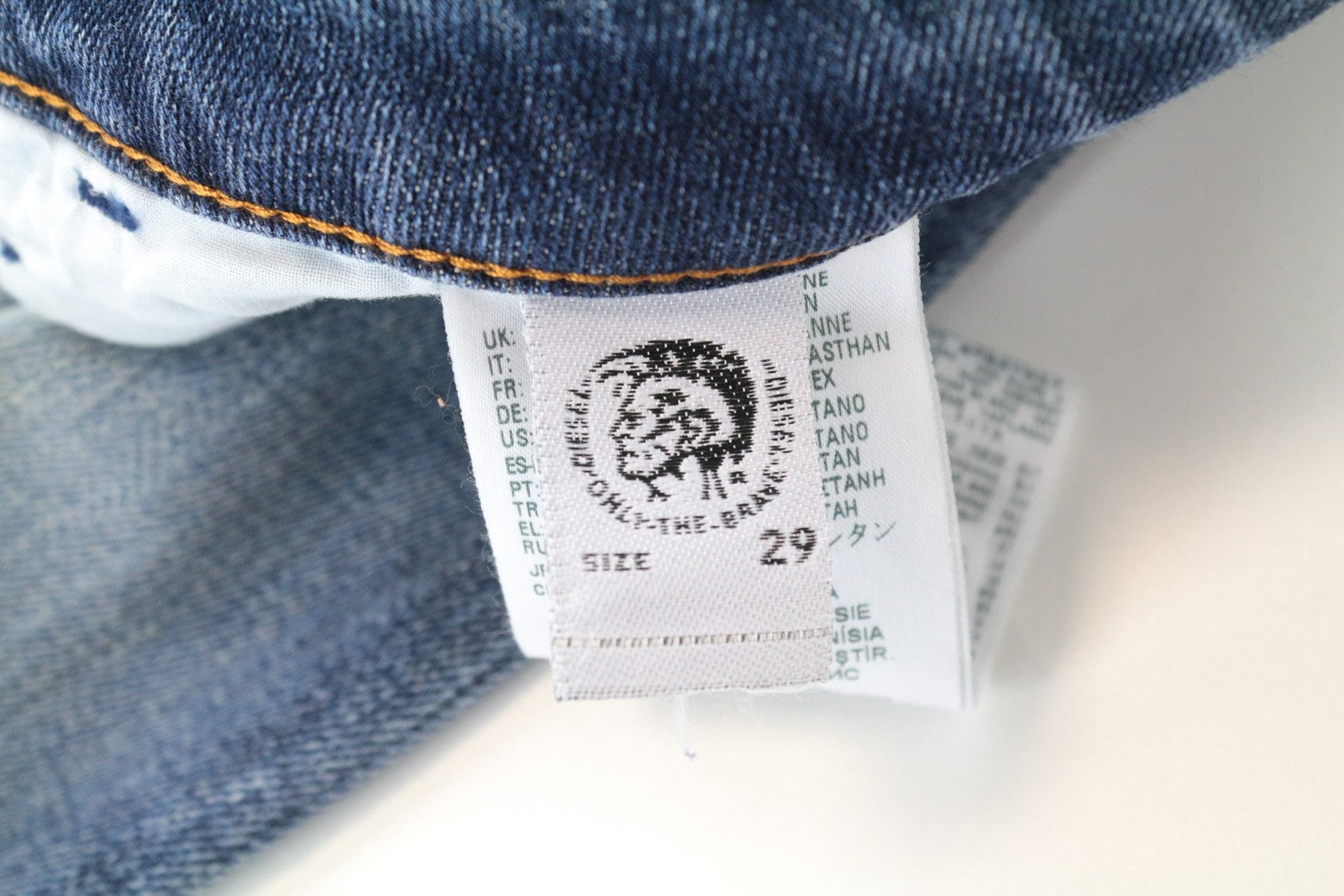 DIESEL D-Bazer 0870H Men's Jeans W29/L32 Blue Tapered Wash Cotton Stretch