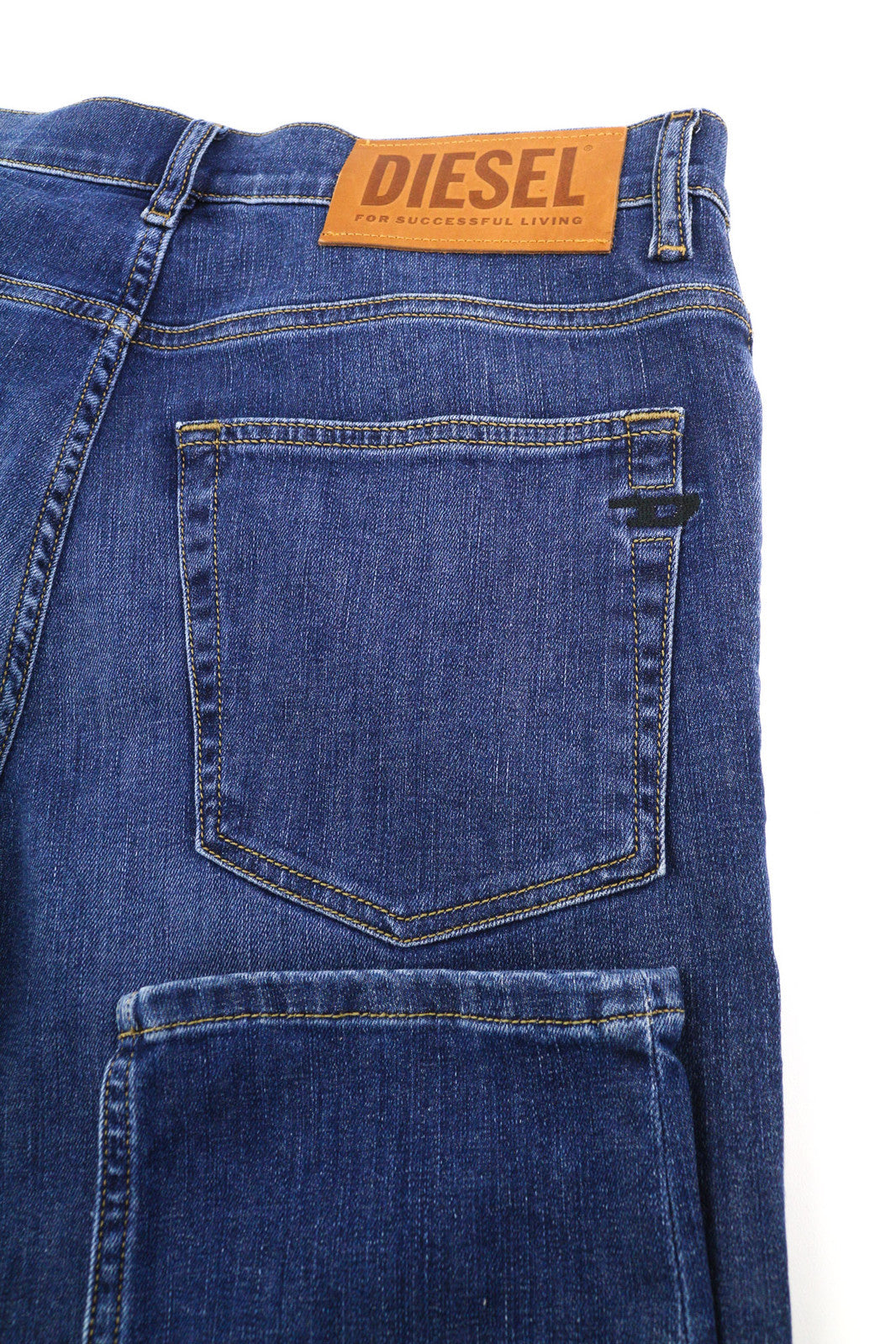 DIESEL D-Fining 09B06 Men Jeans W31/L34 Tapered Stretch Buttoned Washed Denim