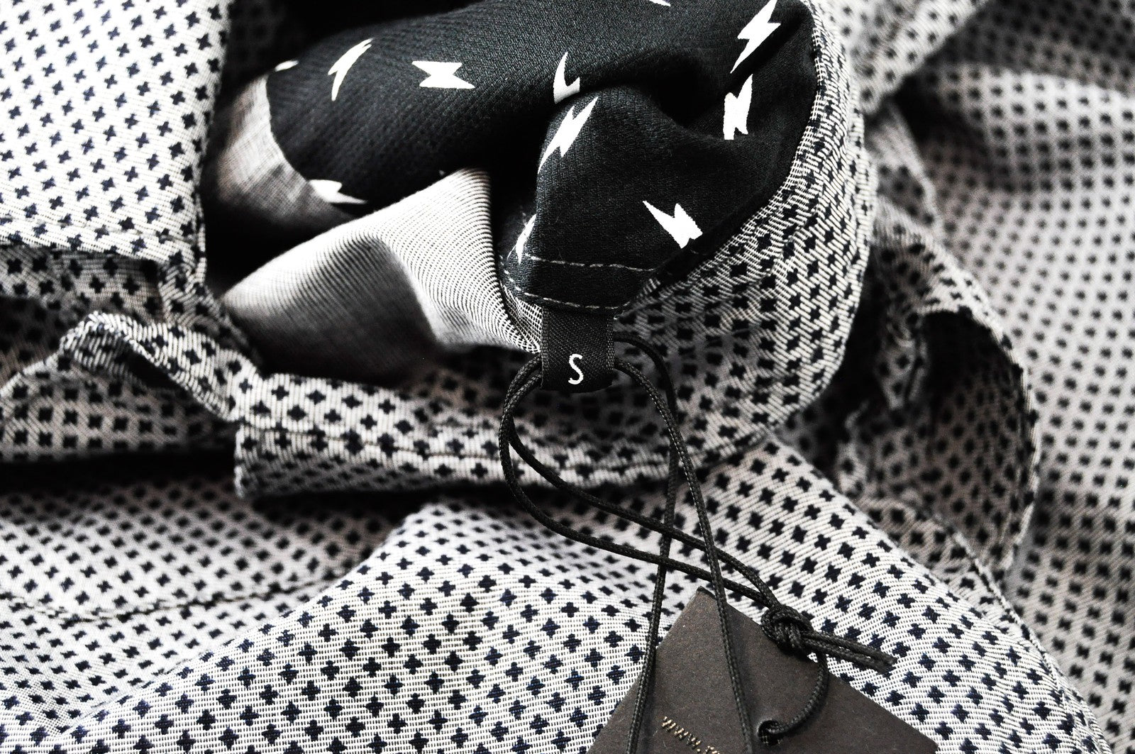 REPLAY Men's Shirt S Long Sleeve Cotton Grey Patterned Spread Collar Casual