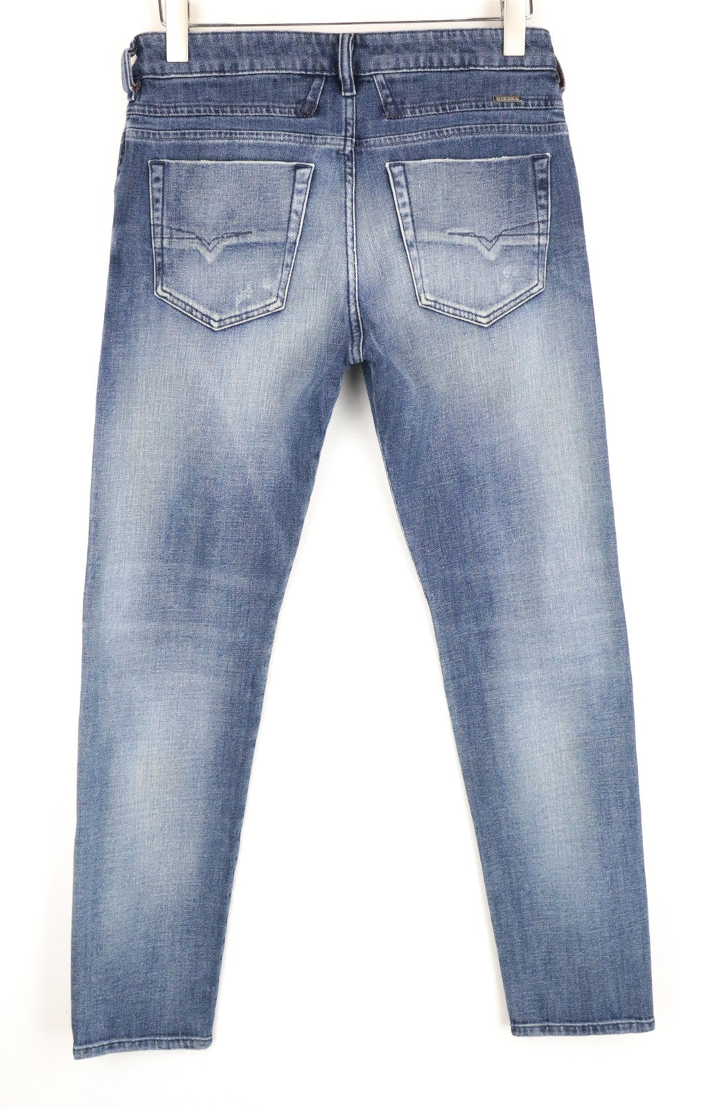 DIESEL D-Bazer 0870H Men's Jeans W29/L32 Washed Blue Cotton Stretch Denim Taper