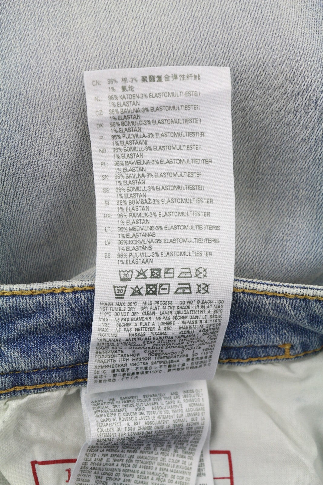 DIESEL 1979 Sleenker E9C01 Men Jeans W34/L30 Skinny Distress Blue RRP€275