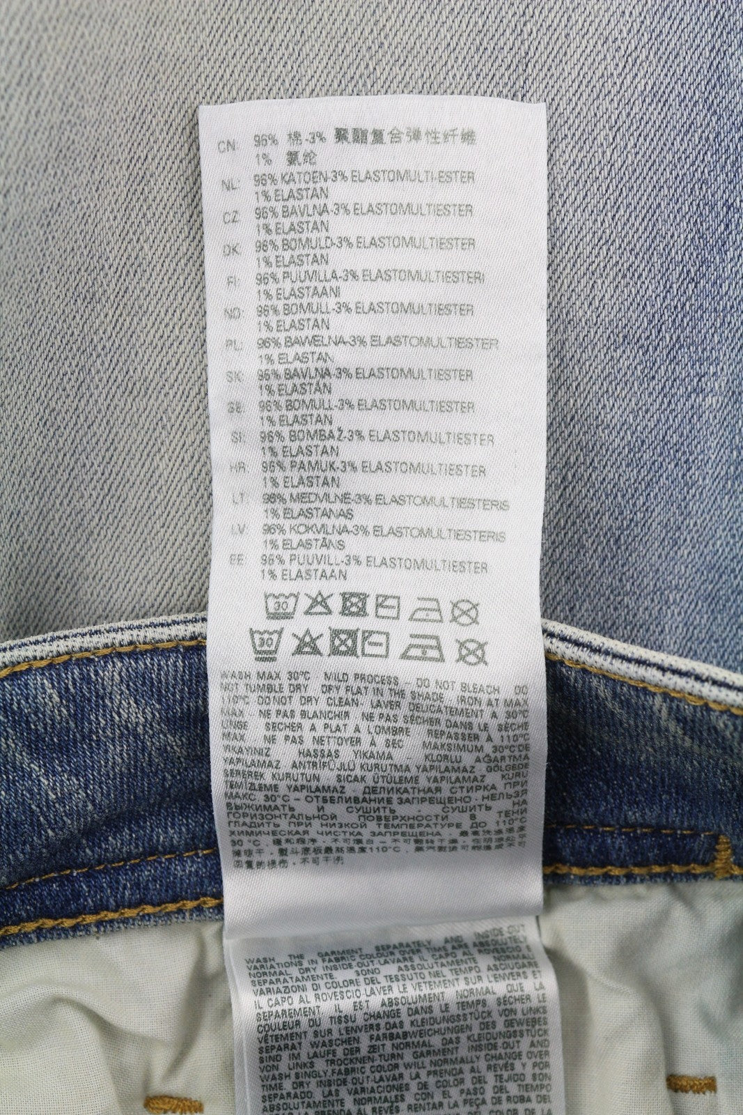 DIESEL 1979 Sleenker E9C01 Men Jeans W36/L32 Skinny Distress Blue RRP€275