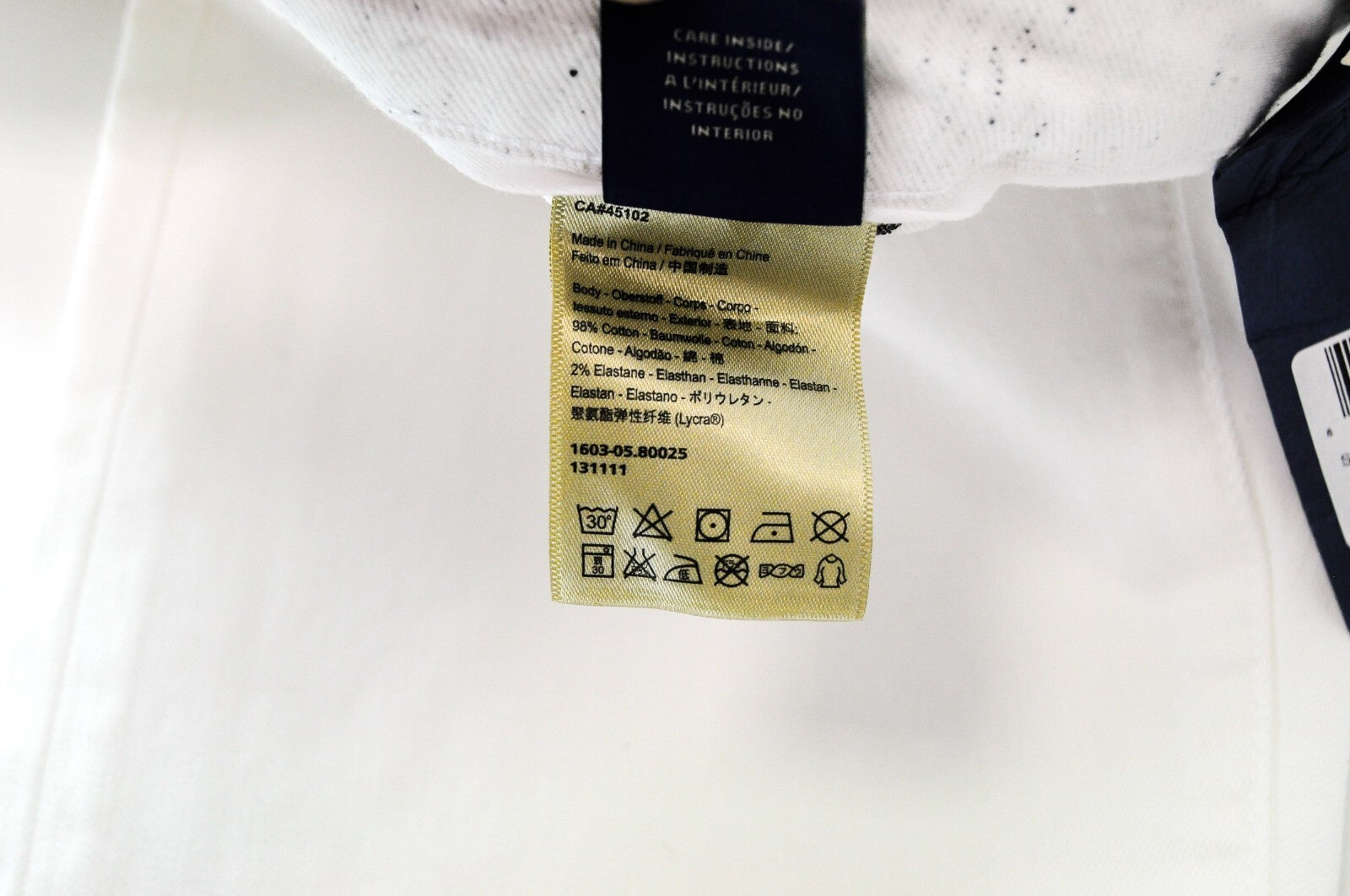 SCOTCH &amp; SODA Pike džinsai W30 L32 balti medvilniniai aptempti vyriški tamprūs džinsai 