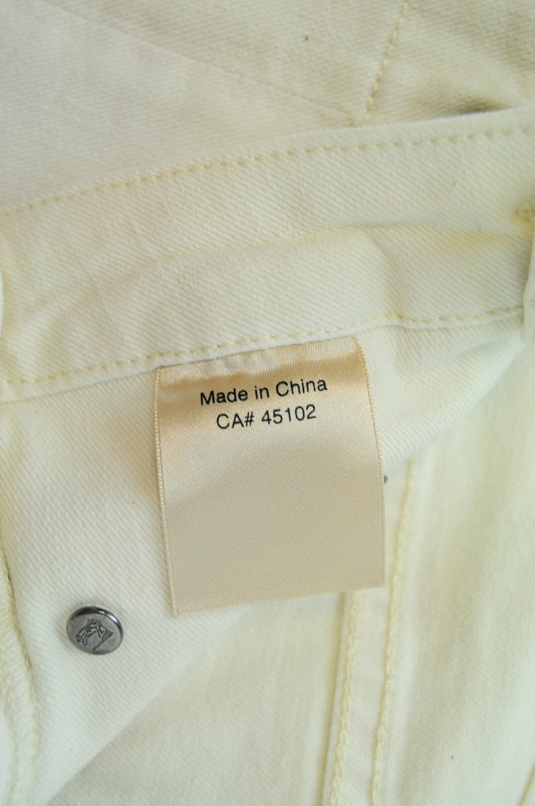 MAISON SCOTCH Jolie Vagabonde Jeans ~W25 L30 Off-White Slim Fit Button Fly