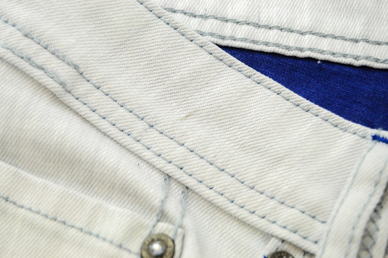 DESIGUAL Lucas džinsai UK20 šviesiai mėlyni skalbti ploni medvilniniai tamprūs vyriški džinsai 