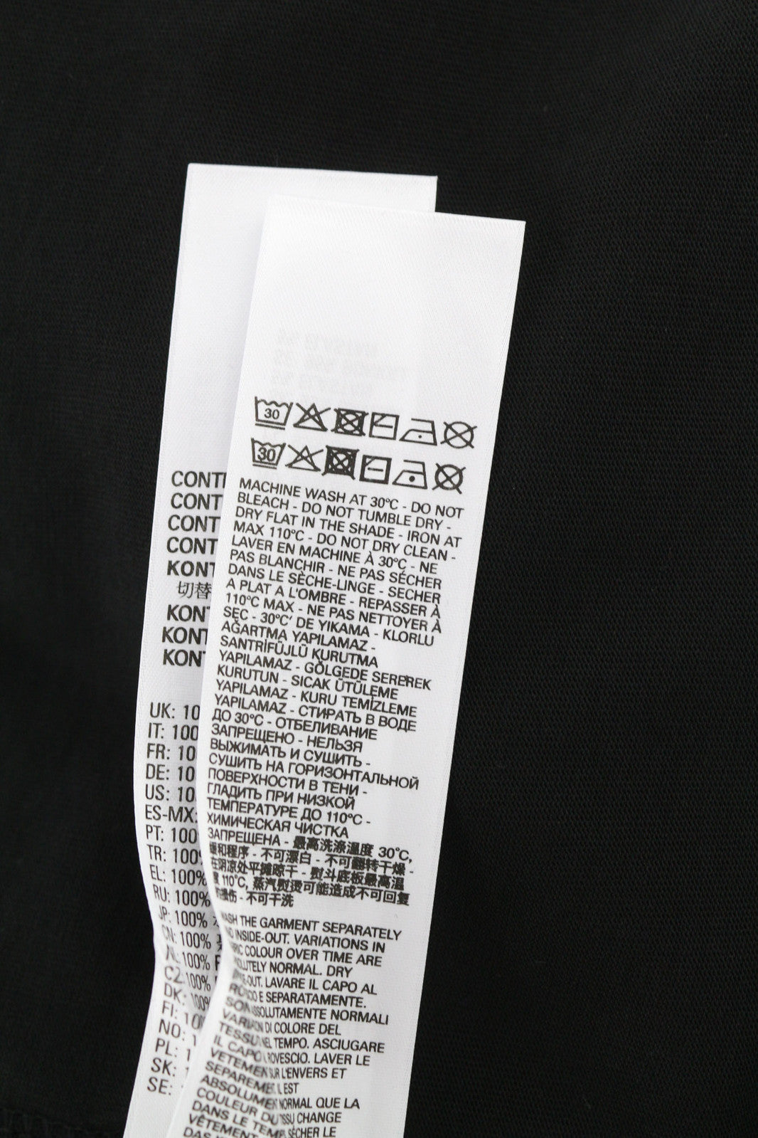 DIESEL T-Delphivy-Slits Men T-Shirt S Black Oversized V-Neck RRP€100