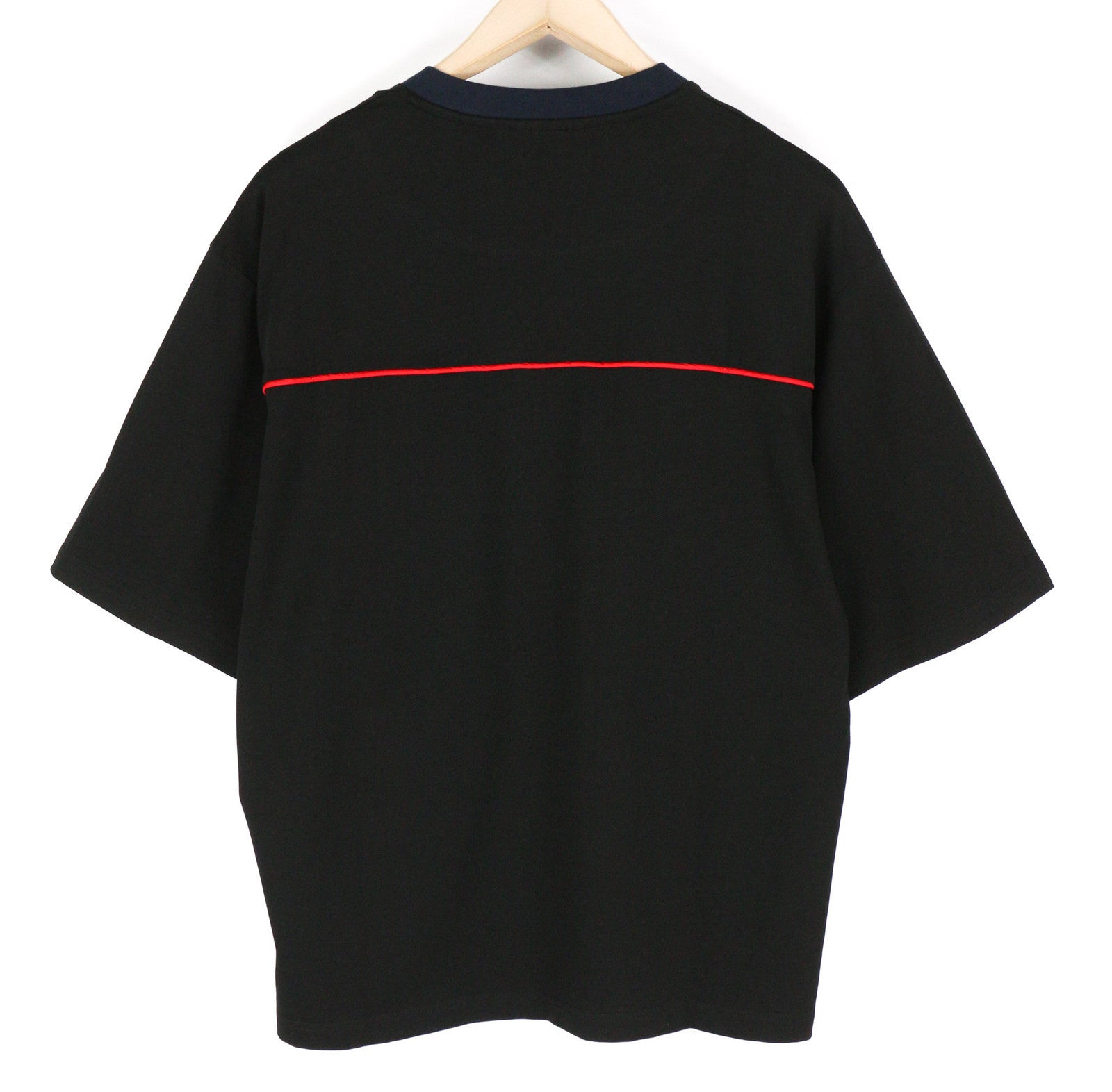 DIESEL T-Delphivy-Slits Men T-Shirt S Black Oversized V-Neck RRP€100