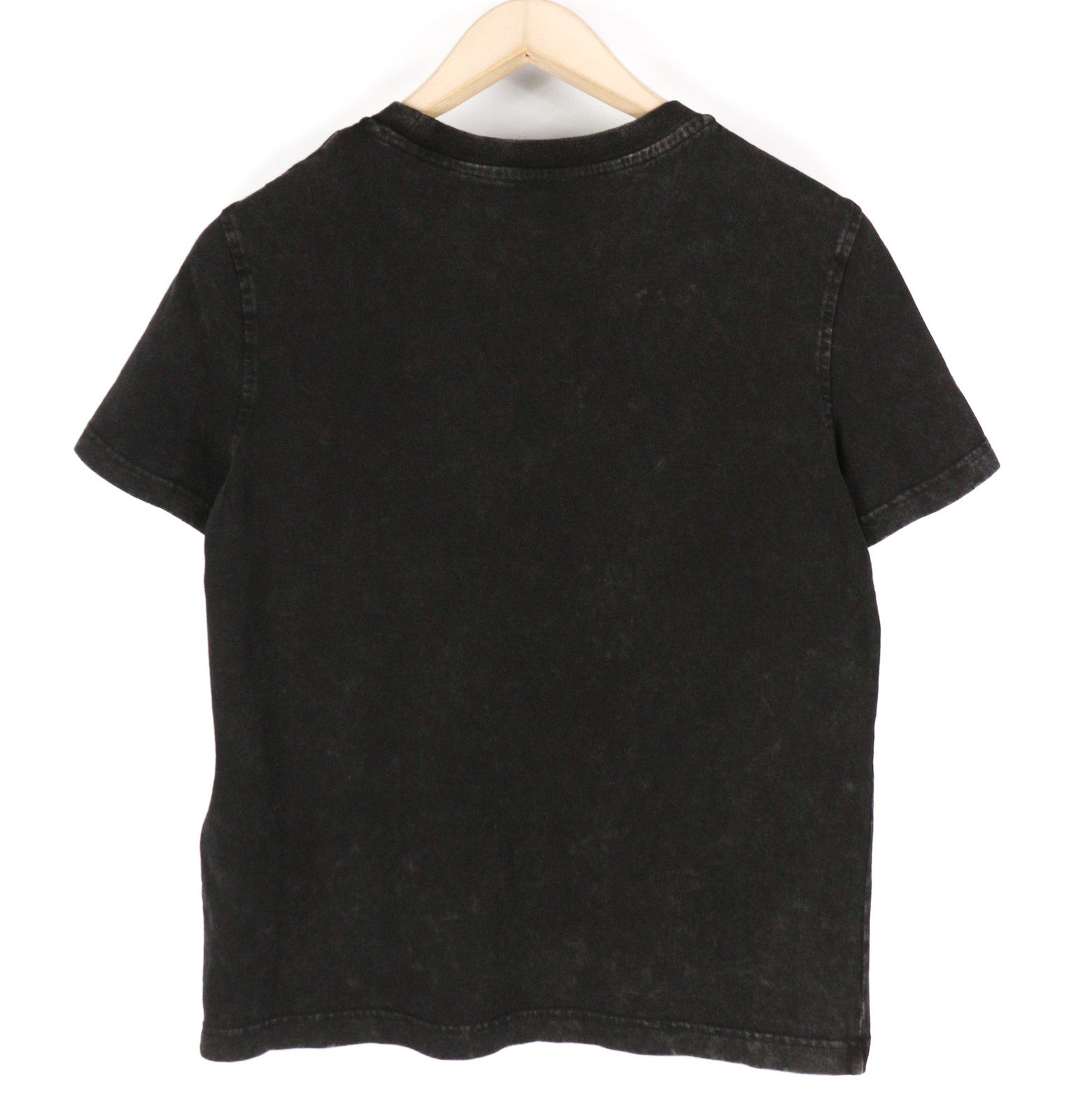 DIESEL T-Reg-E4 Women T-Shirt M Black Short Sleeve Crew Collar Washed RRP€125