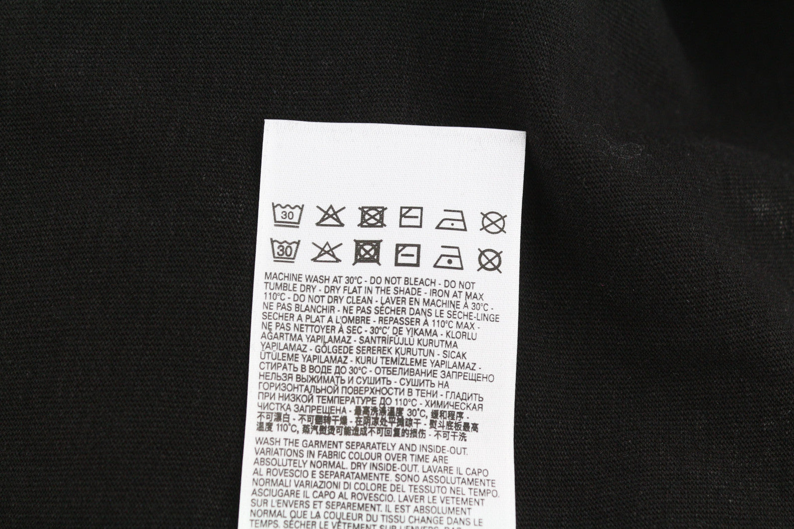 DIESEL T-Reg-E4 Women T-Shirt M Black Short Sleeve Crew Collar Washed RRP€125