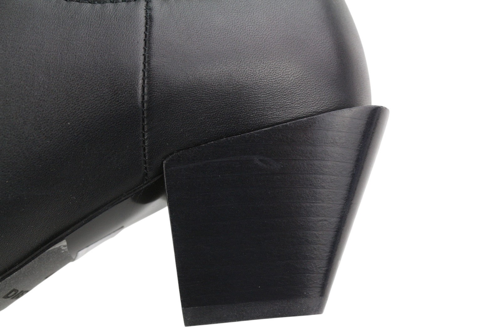 DIESEL D-Texanne CH Women Boots EU40 Black Leather Almond Toe RRP€290 Cuban Heel