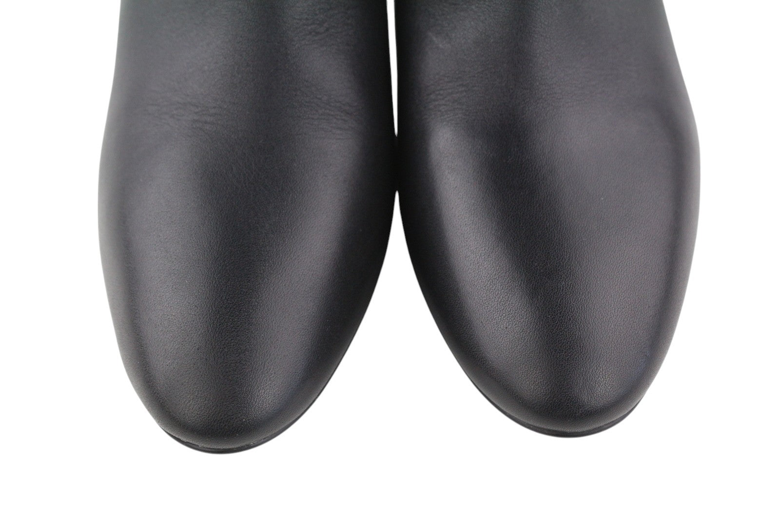 DIESEL D-Texanne CH Women Boots EU40 Black Leather Almond Toe RRP€290 Cuban Heel