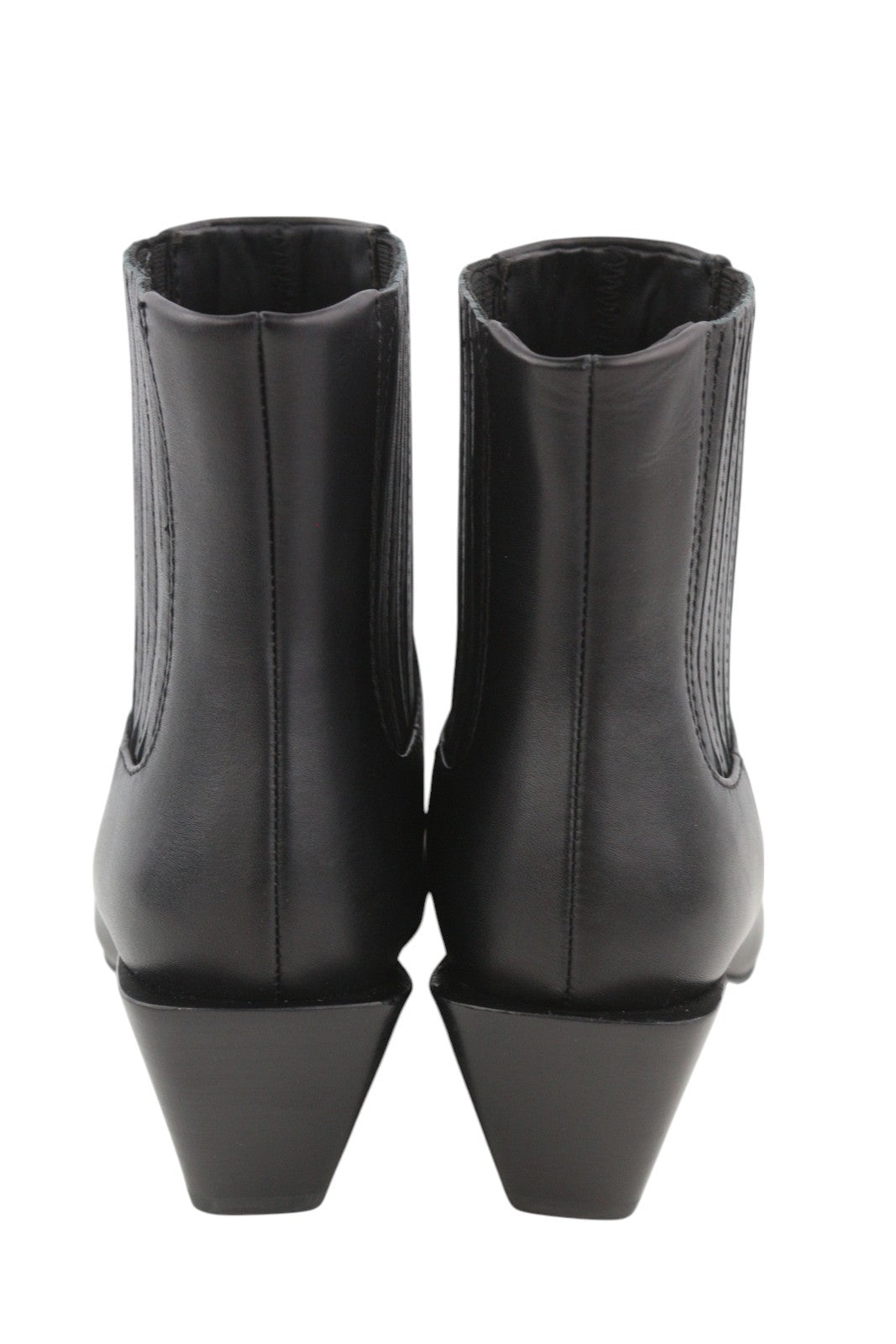 DIESEL D-Texanne CH Women Boots EU38 Black Leather Almond Ankle Top RRP€290