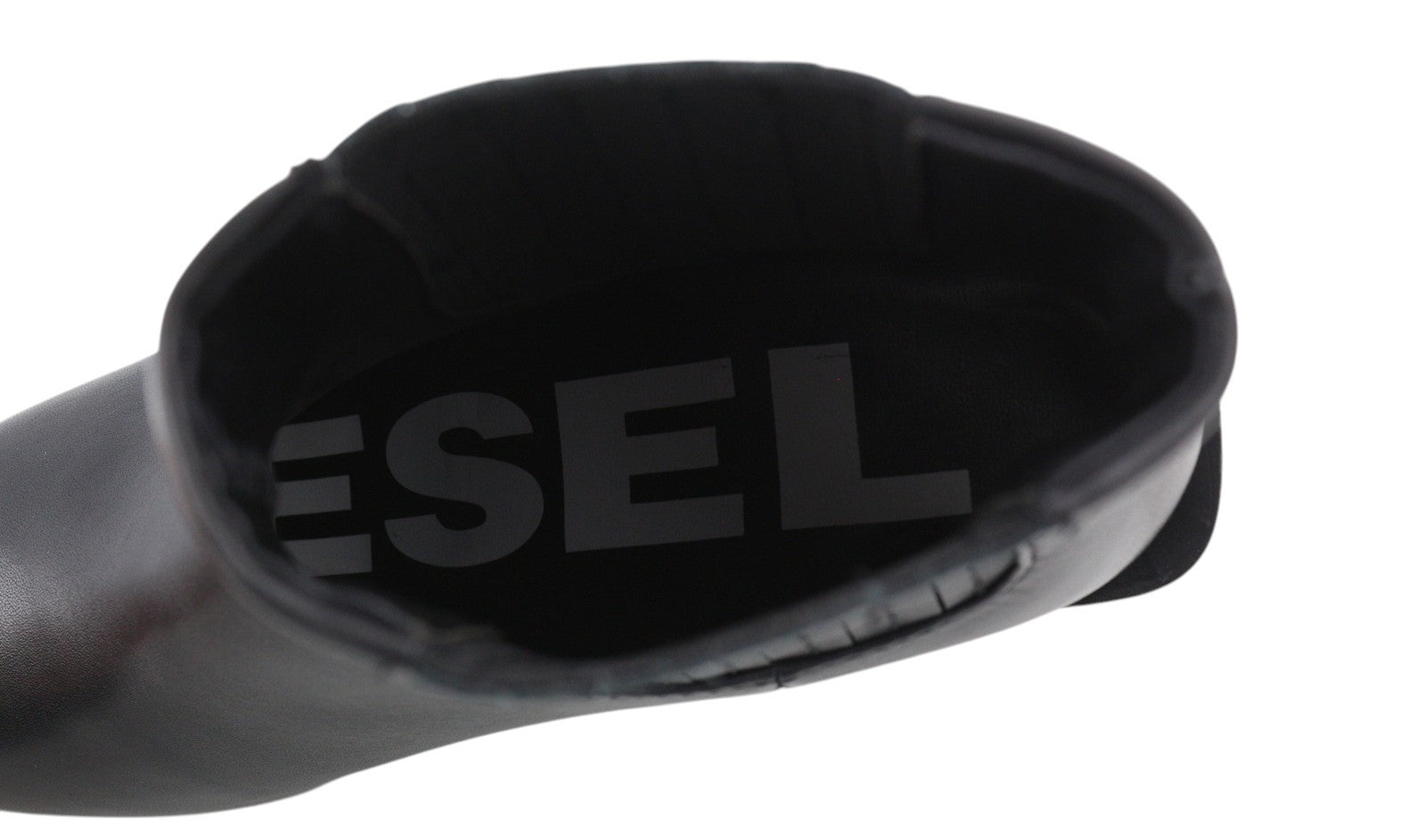 DIESEL D-Texanne CH Women Boots EU38 Black Leather Almond Ankle Top RRP€290