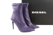 DIESEL D-Yucca AB Women Heels EU39 Purple Coated Kitted Heeled RRP€300