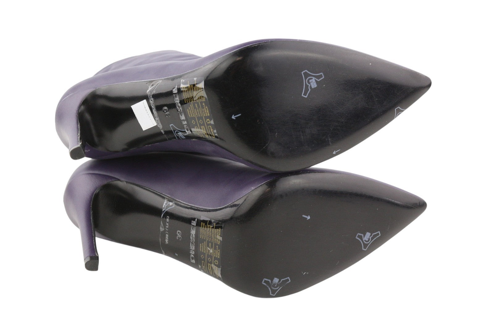 DIESEL D-Yucca AB Women Heels EU39 Purple Coated Kitted Heeled RRP€300