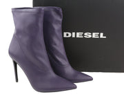 DIESEL D-Yucca AB Women Heels EU39 Purple Coated Kitted Heels Pointed Toe RRP€30