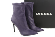 DIESEL D-Yucca AB Women Heels EU40 Purple Coated Kitted Heel Pointed Toe RRP€300