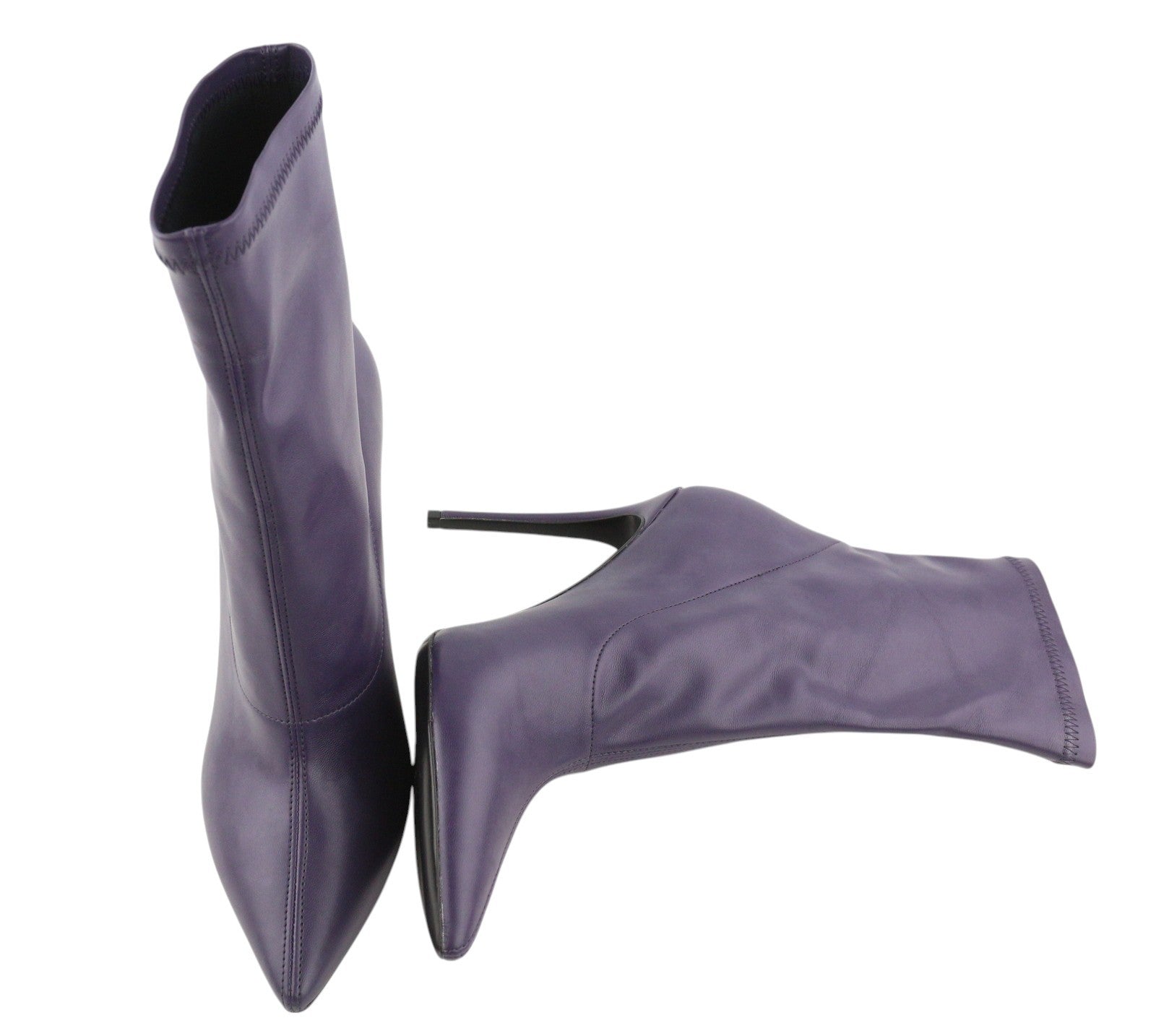 DIESEL D-Yucca AB Women Heels EU40 Purple Coated Kitted Heel Pointed Toe RRP€300