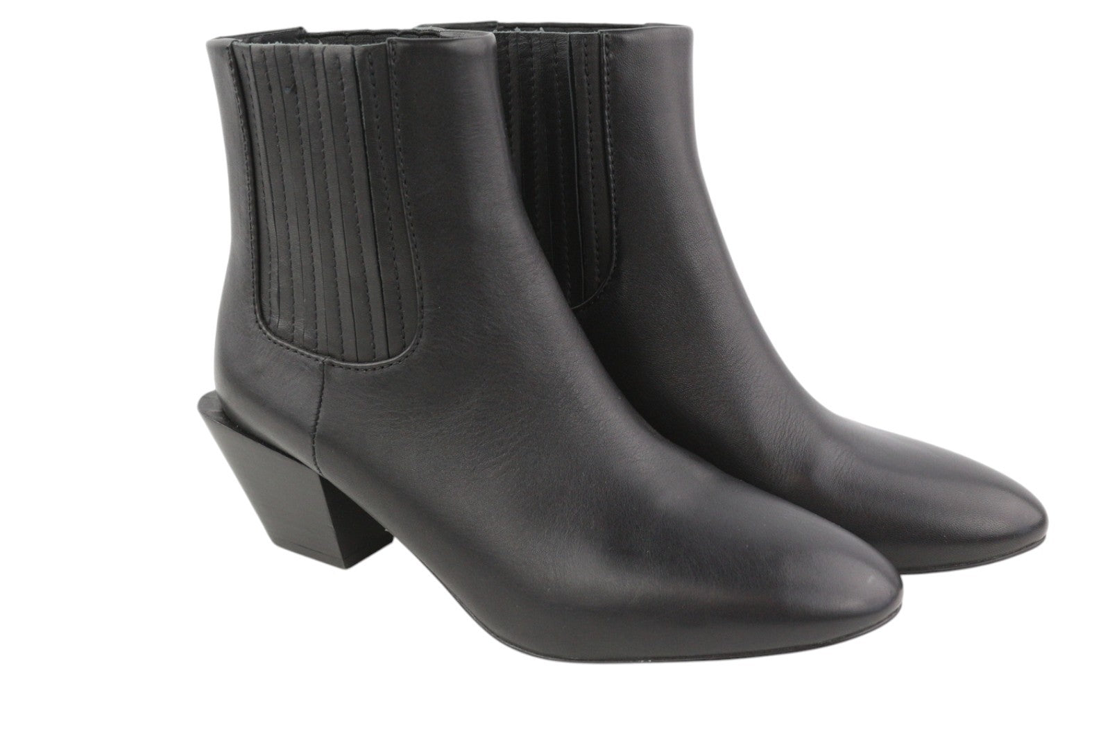 DIESEL D-Texanne CH Women Boots EU39 Black Leather Almond Ankle Top RRP€290