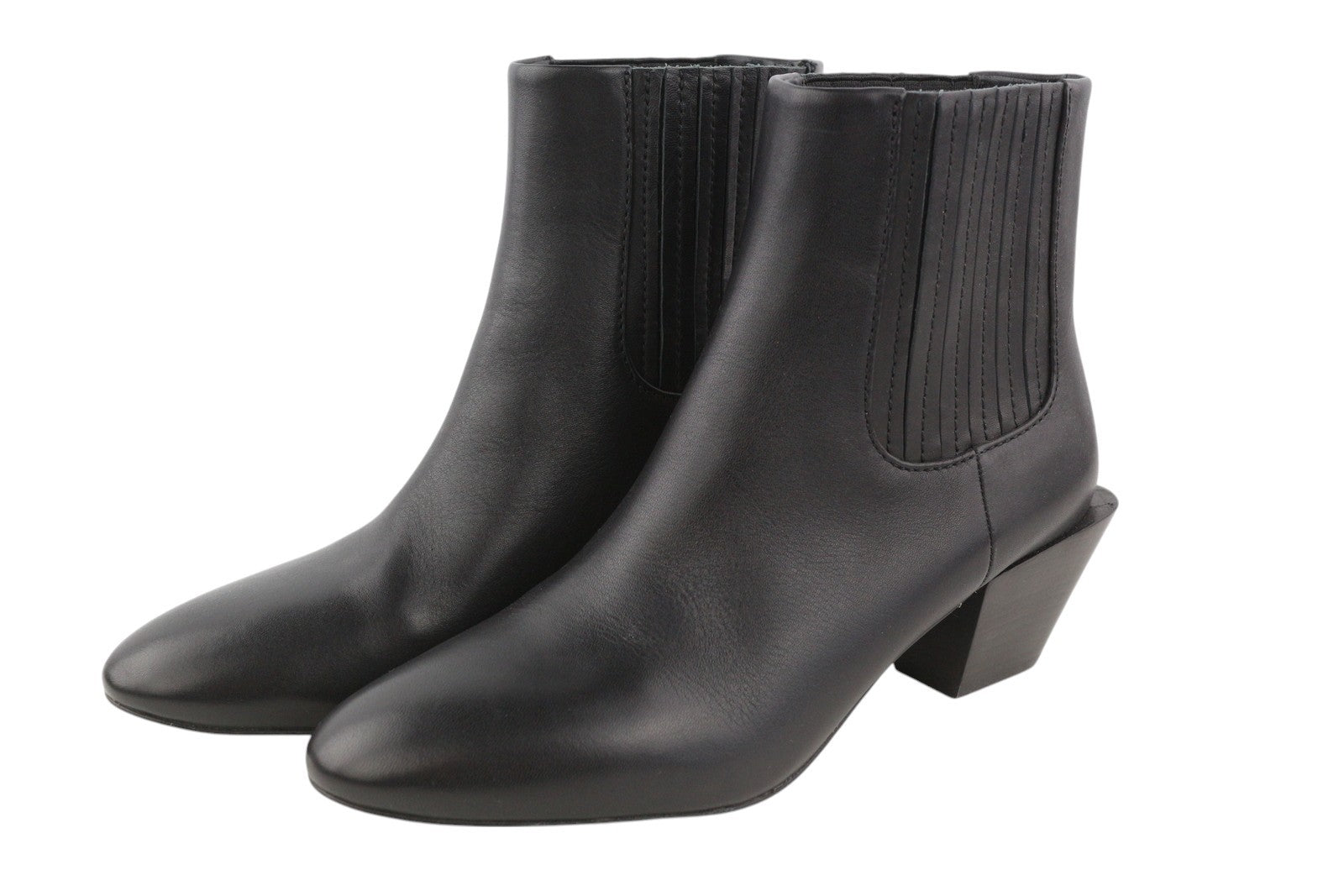 DIESEL D-Texanne CH Women Boots EU39 Black Leather Almond Ankle Top RRP€290