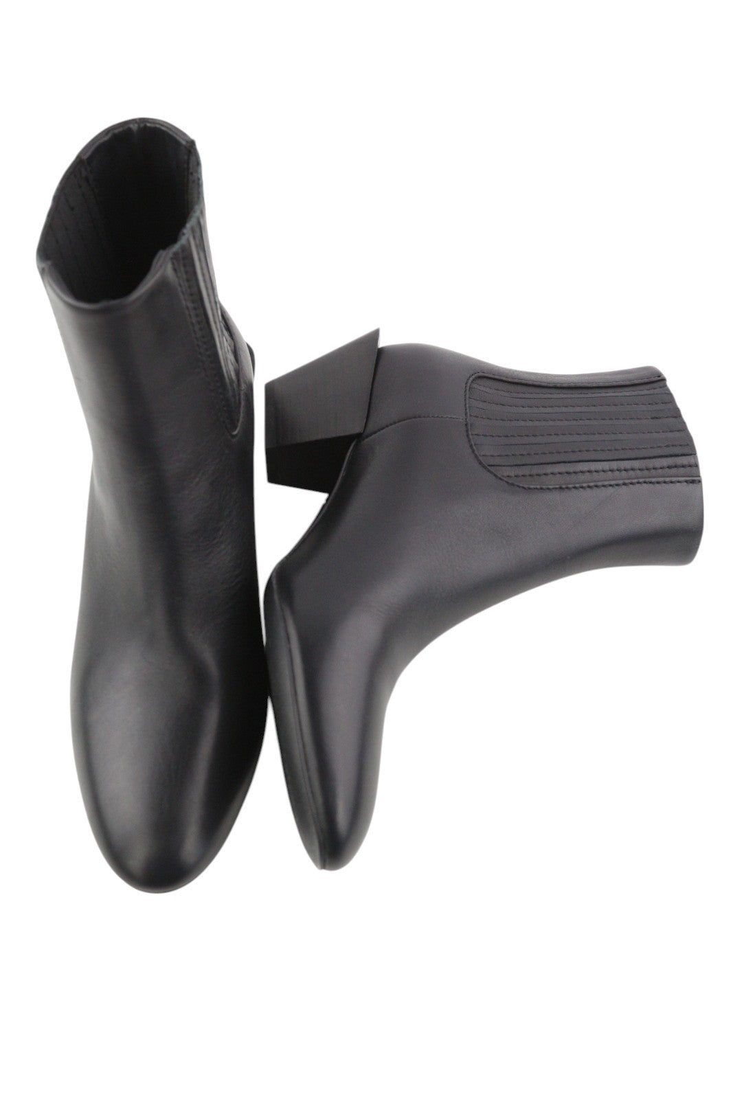 DIESEL D-Texanne CH Women Boots EU39 Black Leather Almond Ankle Top RRP€290