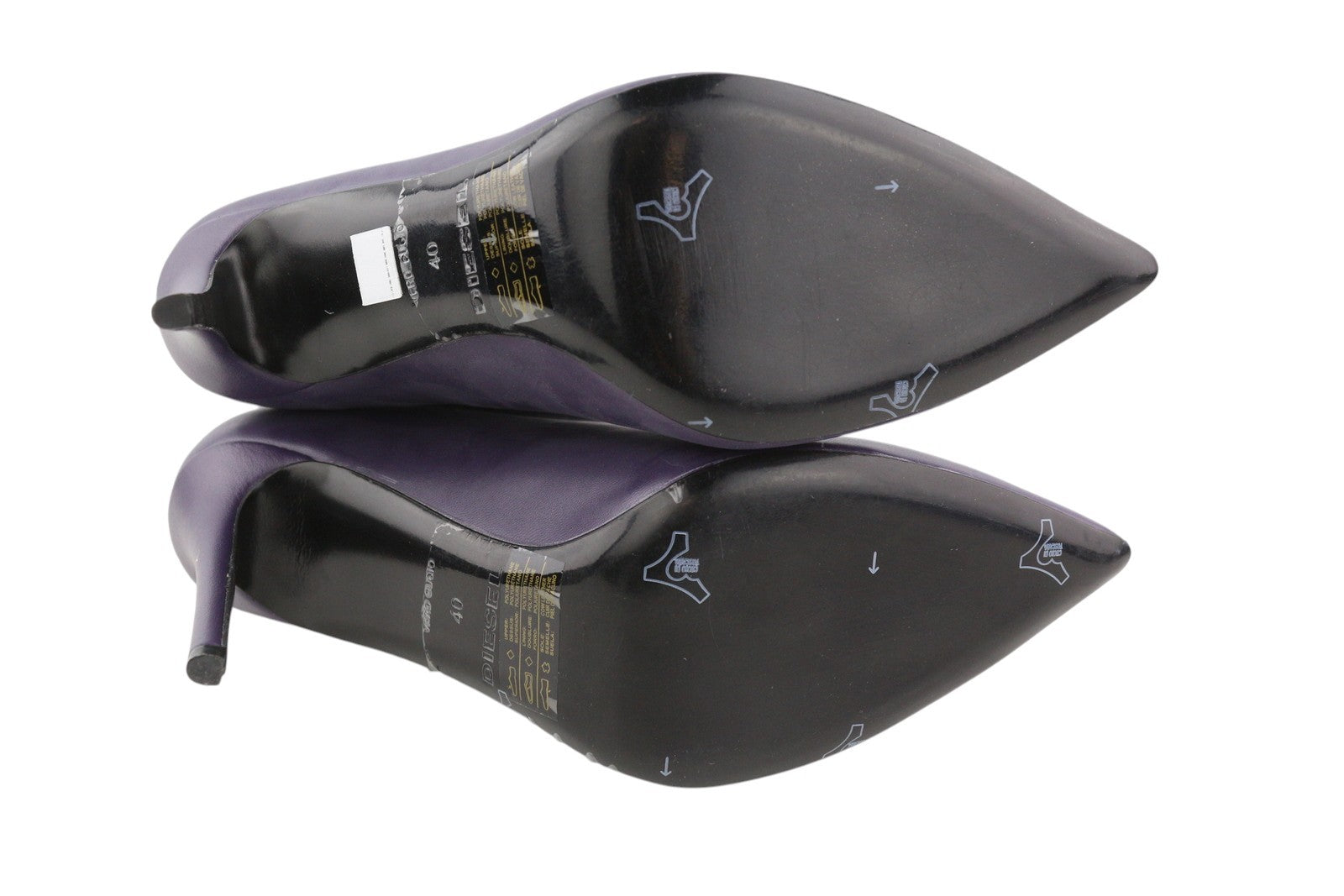 DIESEL D-Yucca AB Women Heels EU40 Purple Coated Kitted Heels RRP€300