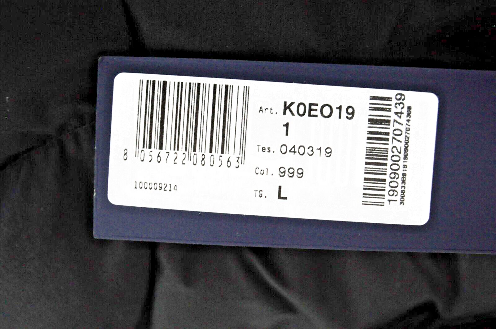 HARMONT&BLAINE Mens Black Quilted Padded Jacket L Short Button-Up Nylon