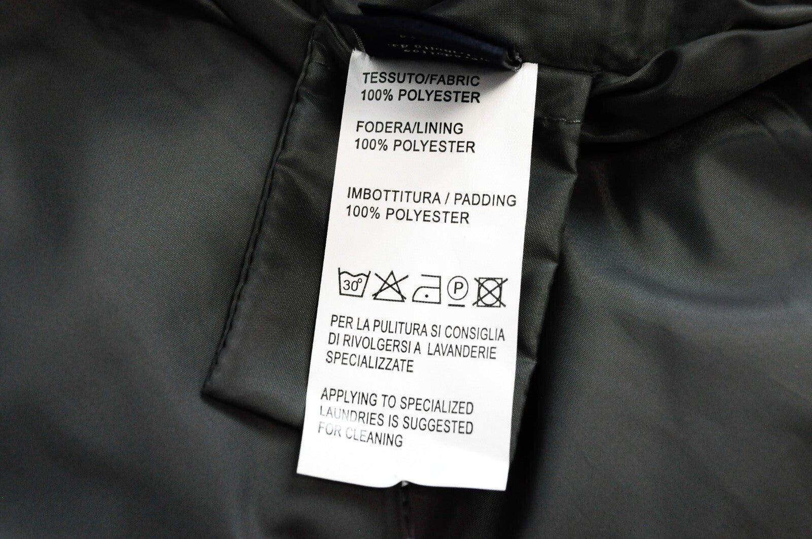 HARMONT&BLAINE Mens Black Quilted Padded Jacket L Short Button-Up Nylon