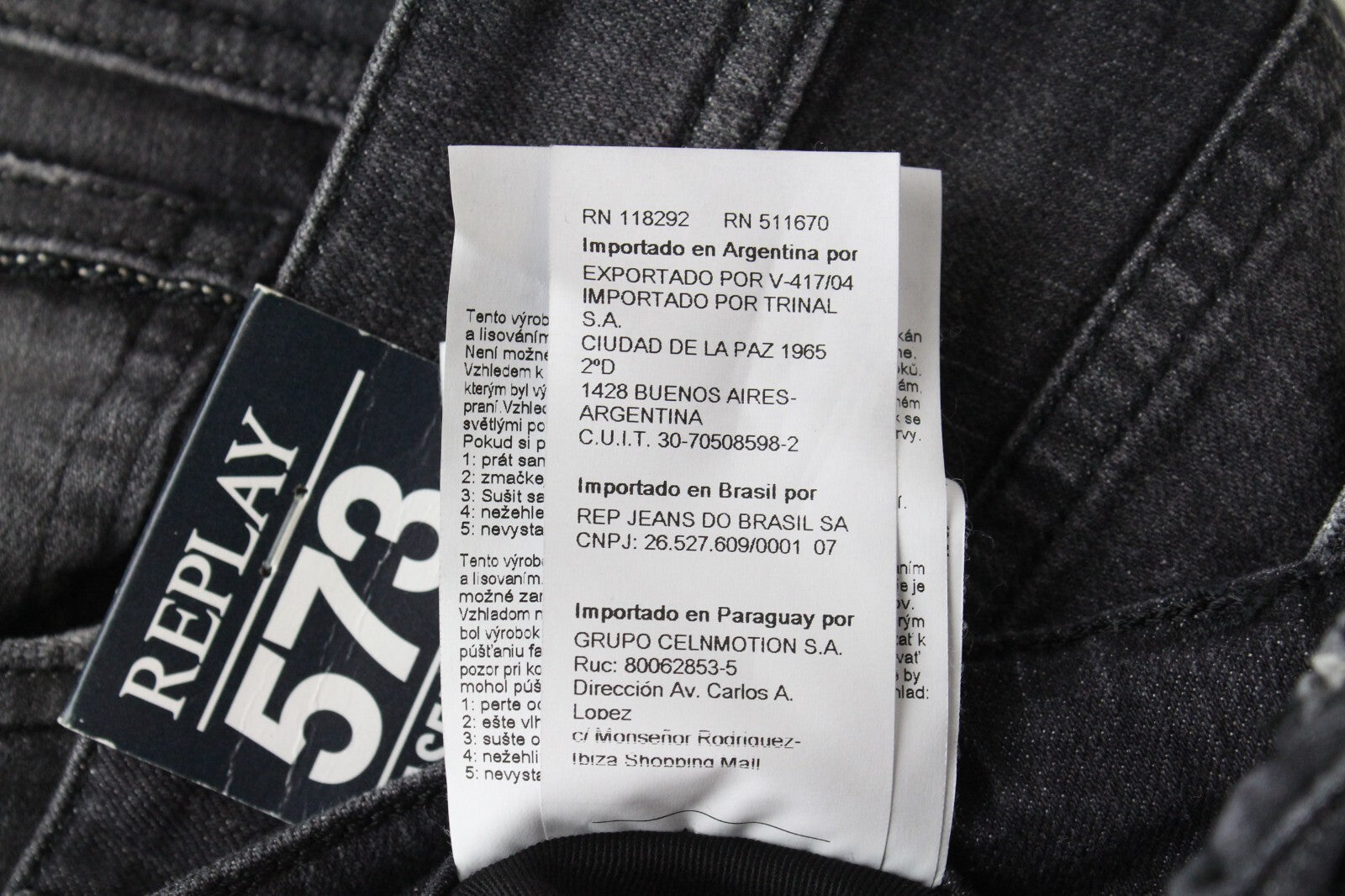 REPLAY Grover Mens W29/L34 Grey Straight  Laserblast Stretchy Jeans Dress