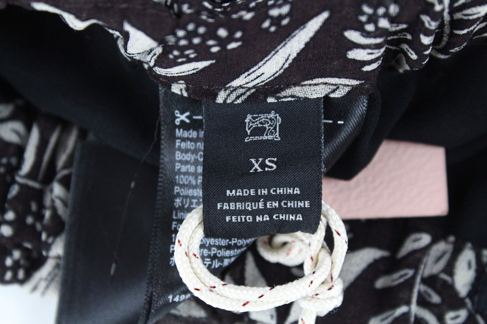 MAISON SCOTCH Womens XS Floral Softshell Mini Skirt Brown Lined Melange Flowy