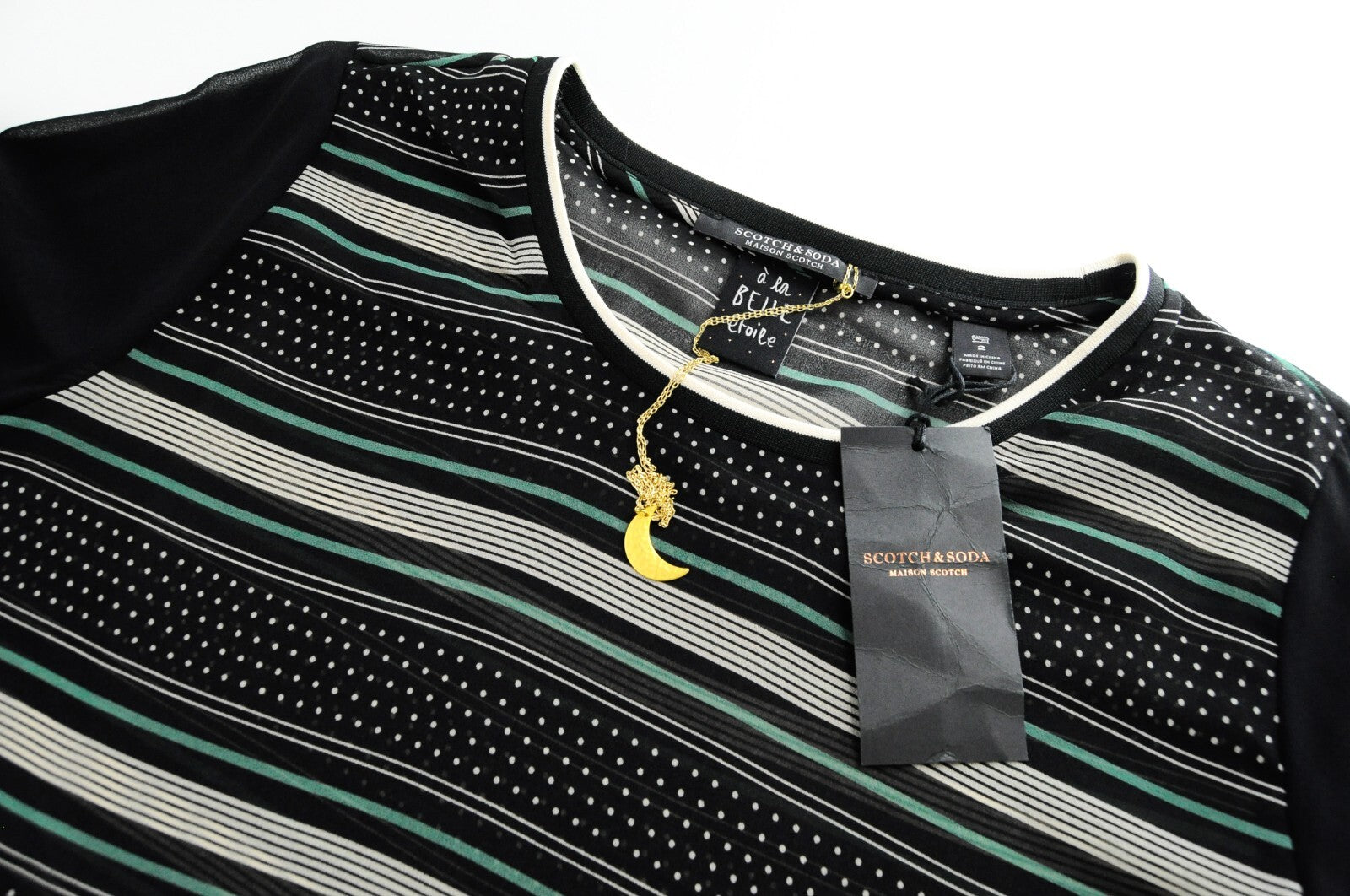 MAISON SCOTCH Womens XS Black Petite Tank Top Round Neck Cotton T-Shirt