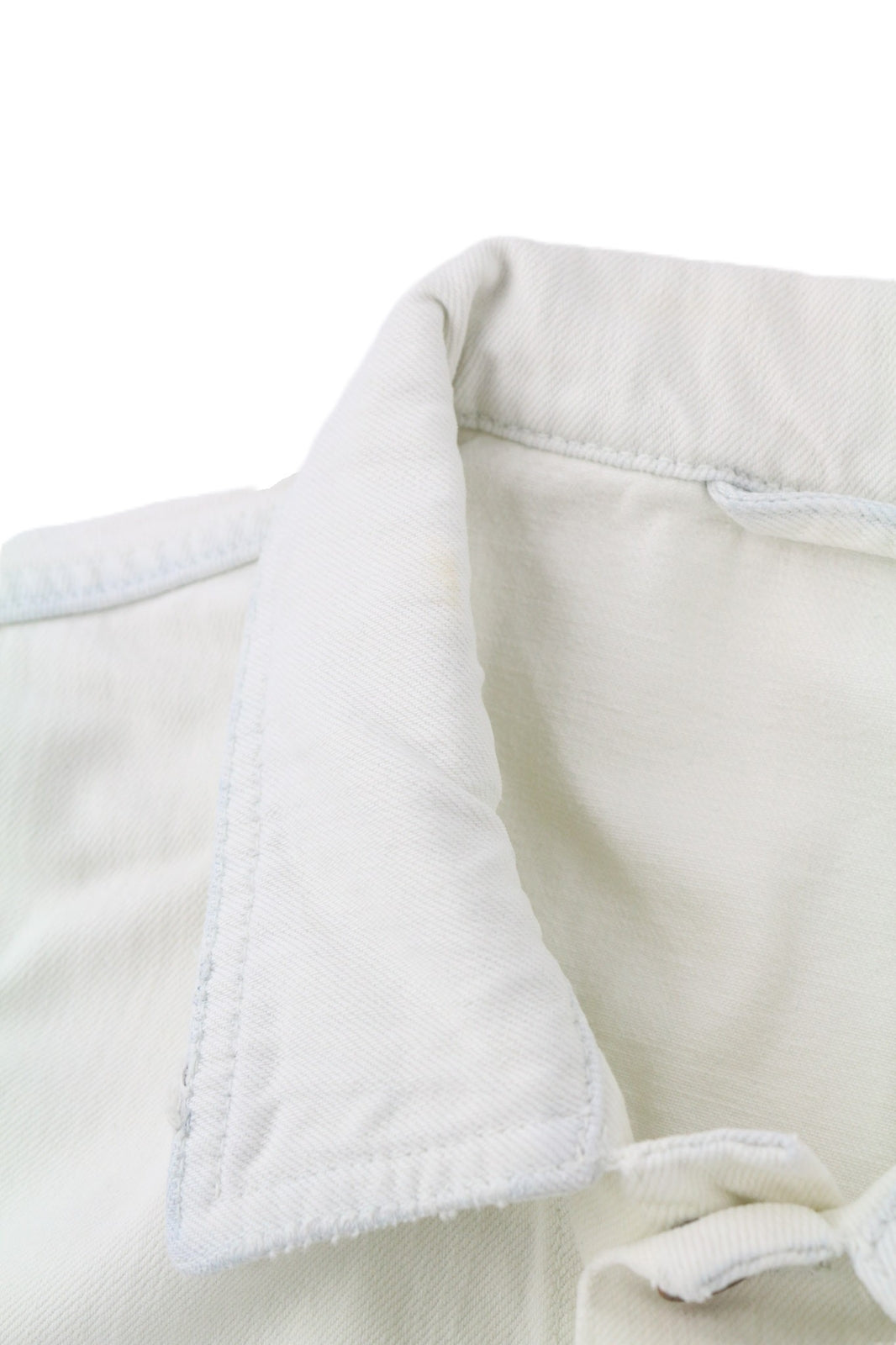 NUDIE JEANS Terry Men Jacket XL Extreme Bleach Light Buttoned Spread Denim Logo