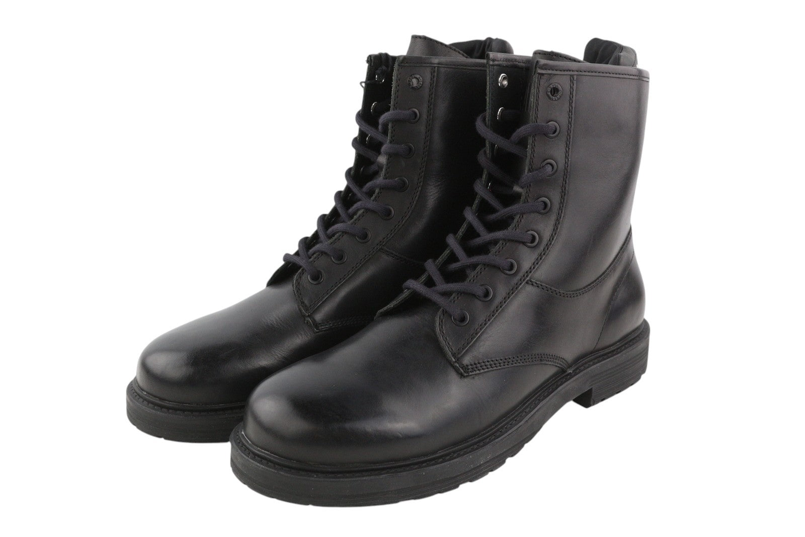 DIESEL D-Alabhama CB Men Boots EU44 Black Leather Laced Combat Type RRP€295