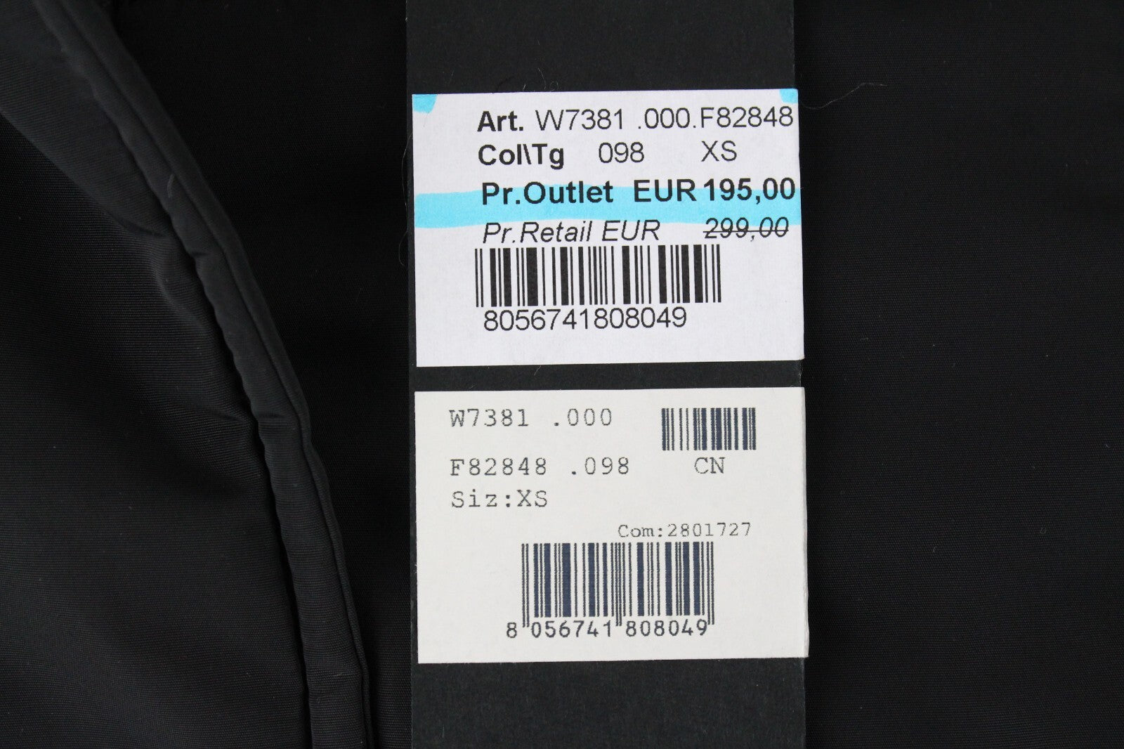 REPLAY Womens XS Black Jacket Parka Faux Fur Lined Padded Long With Capison