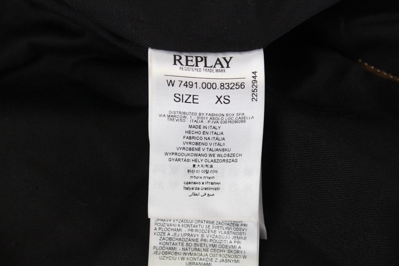 REPLAY Womens XS Brown Suede Lambskin Jacket Long Sleeve Zipped Lined