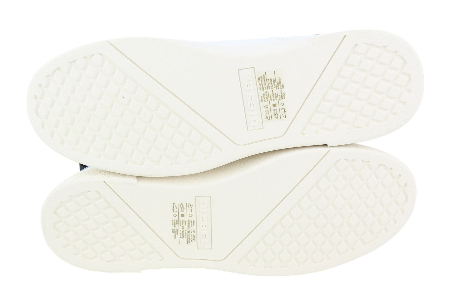 DIESEL S-Clever Low Lace Men Sneakers EU44.5 White Cow Leather RRP140 Trainers