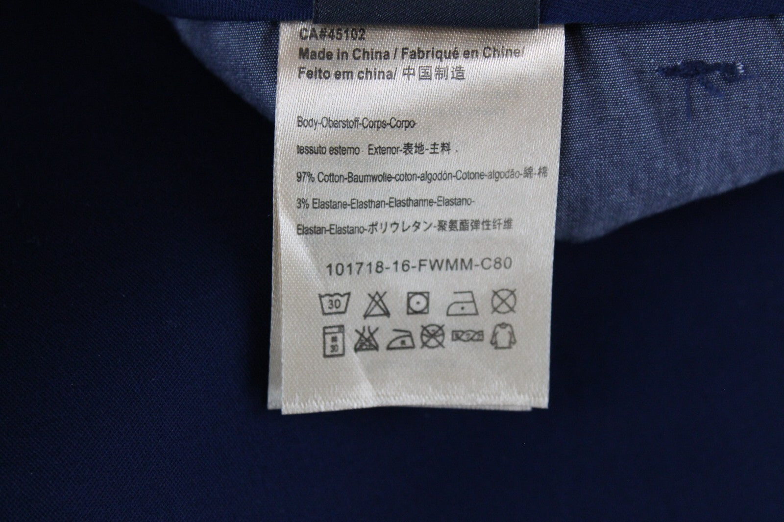 SCOTCH & SODA Mens W30/L32 Blue Super Slim  Cotton Stretchy Mott Trousers