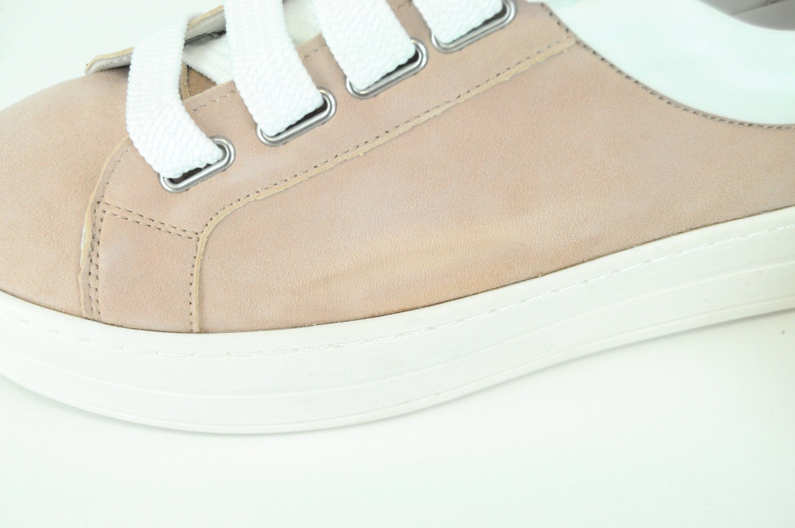 REPLAY Womens Pink Suede Trainers EU39 Casual Lace-Up Street Sneakers