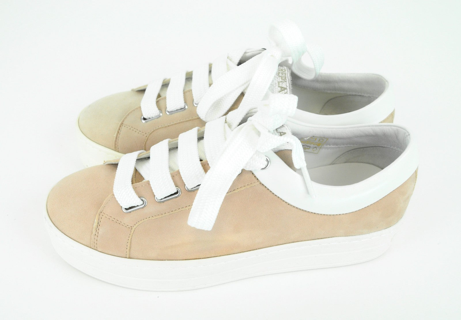 REPLAY Womens Pink Suede Trainers EU39 Casual Lace-Up Street Sneakers