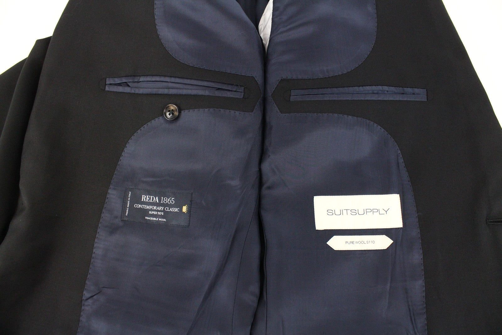 „SUITSUPPLY Napoli“ vyriškas švarkas, UK42L, pilka vilnonė „Super 110s“ suknelė su pamušalu 