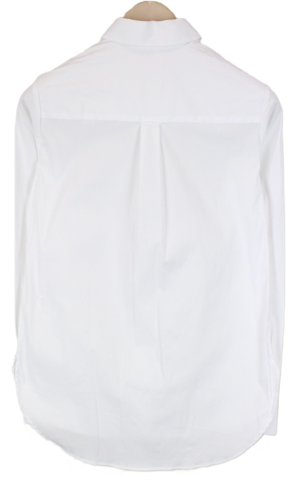 SUISTUDIO Womens Shirt 36R White Cotton Stretchy Long Sleeve Butterfly Neck