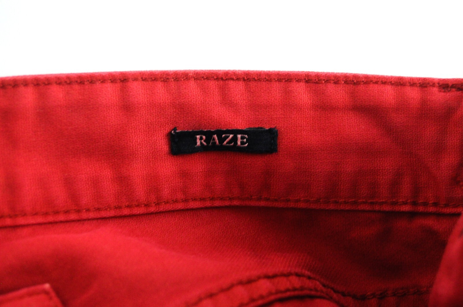 SCOTCH & SODA Raze Mens Trousers W28/L32 Red Slim  Washed Cotton Pants