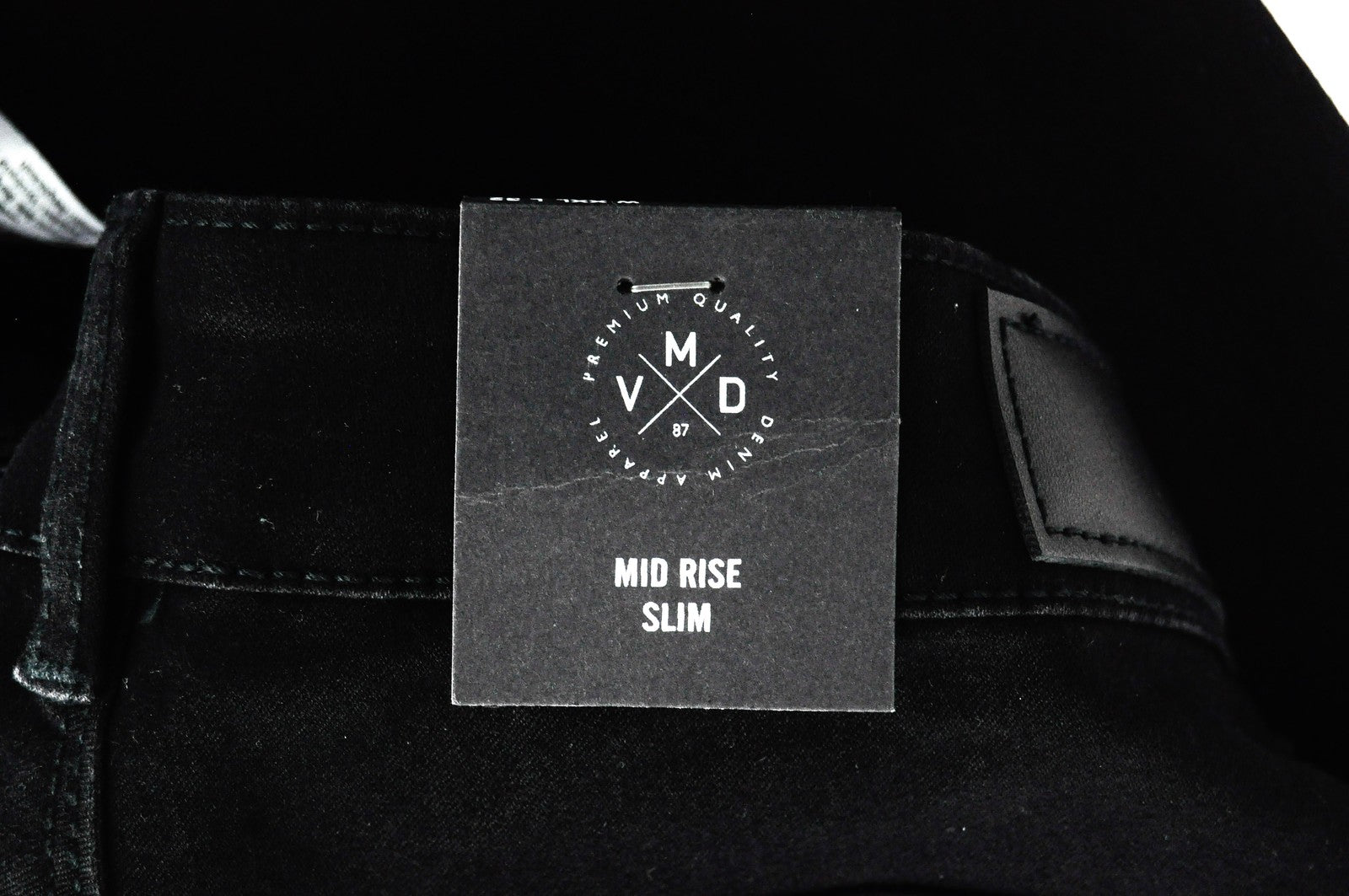 VERO MODA Womens Black Jeans 2XL Mid Rise Ripped Stretchy Cotton Slim