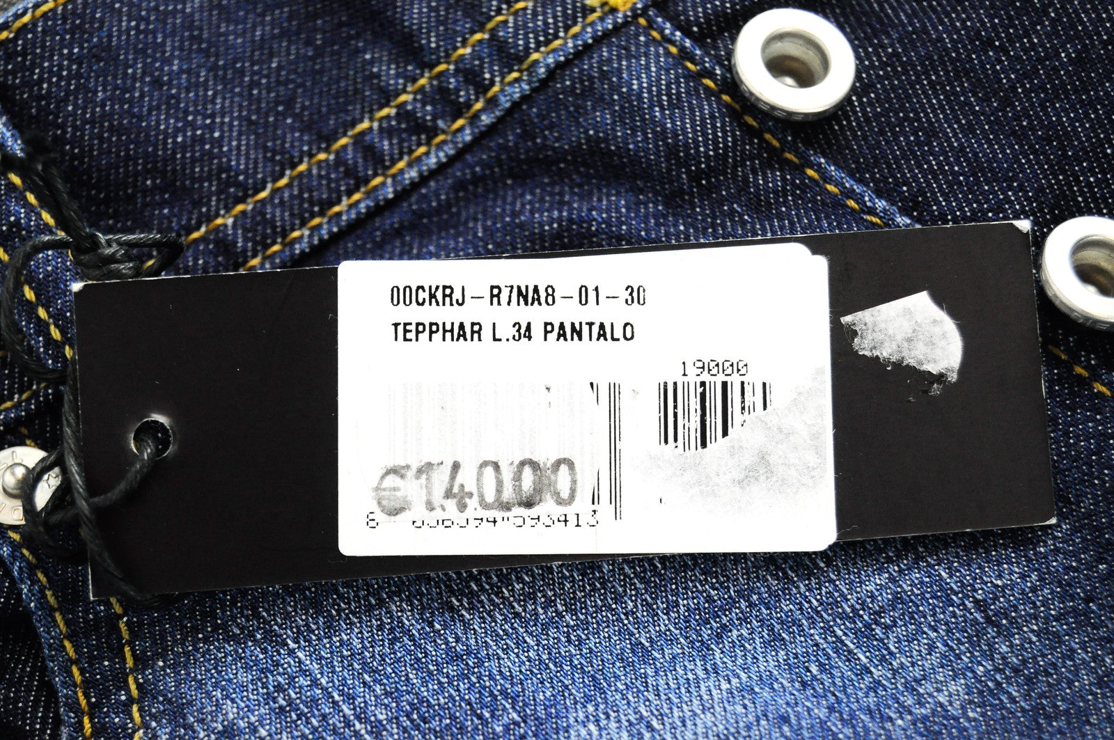 DIESEL Tepphar R7NA8 Mens Jeans W30/L34 Slim Carrot  Stretchy Blue