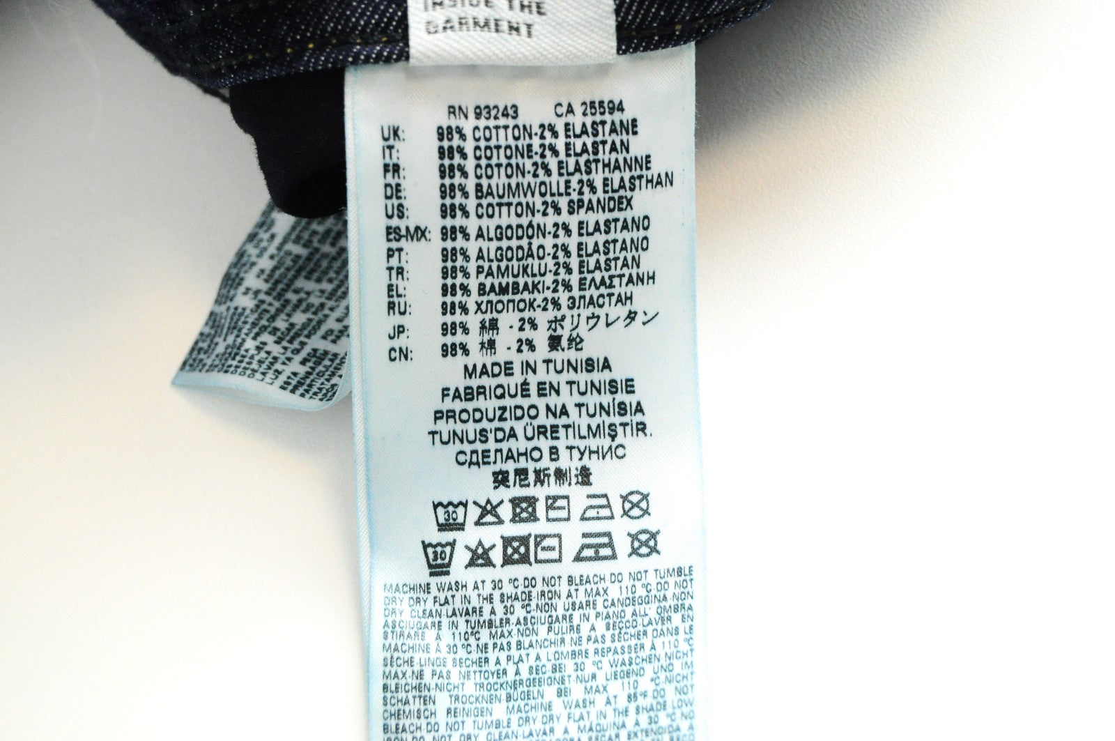 DIESEL Tepphar R7NA8 Mens Jeans W30/L34 Slim Carrot  Stretchy Blue