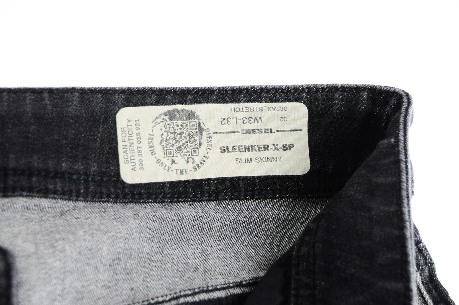 DIESEL Sleenker-X-SP 082AX Mens Jeans W33/L32 Slim Grey Skinny  Denim